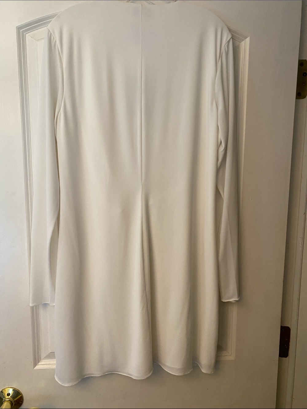 Halston Fay Draped Jersey Plunge Mini Dress NWT Size 16 - Picture 5 of 9